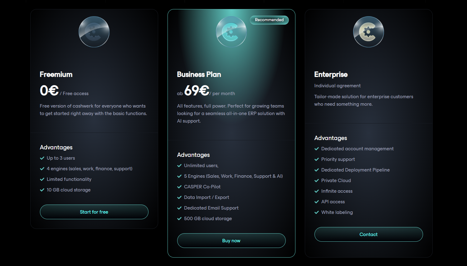 Cashwerk Pricing